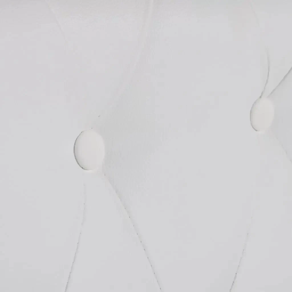 vidaXL Sofa White Faux leather 3-seater Durable Sofa Rectangular