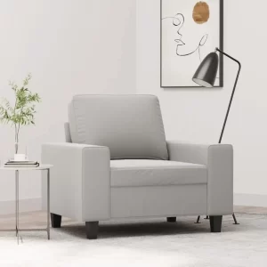 vidaXL Sofa Chair Light Grey