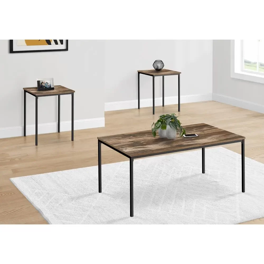 Table Set, 3pcs Set, Coffee, End, Black