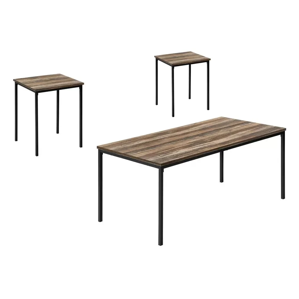 Table Set, 3pcs Set, Coffee, End, Black