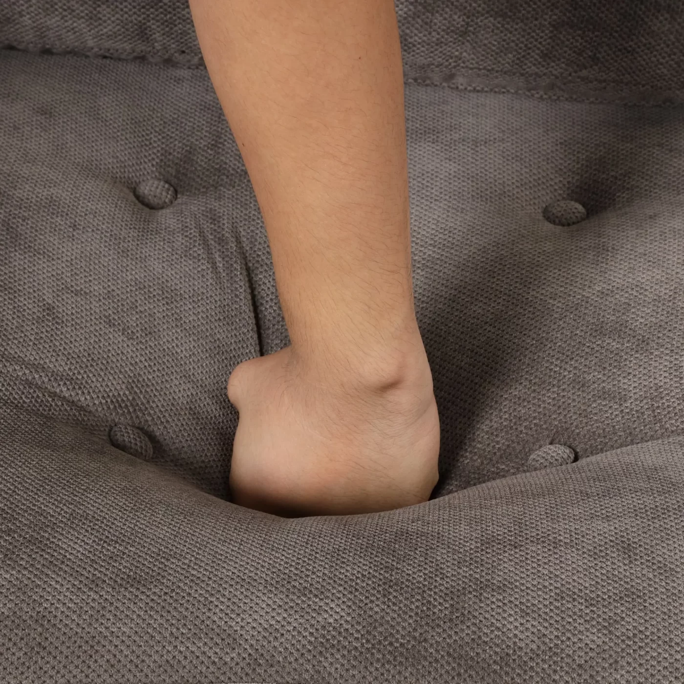 65.7" Linen Upholstered Sleeper Bed , Pull Out Sofa Bed Couch attached two throw pillows,Dual USB Charging Port and Adjustable Backrest for Living Room Space,BROWN GRAY