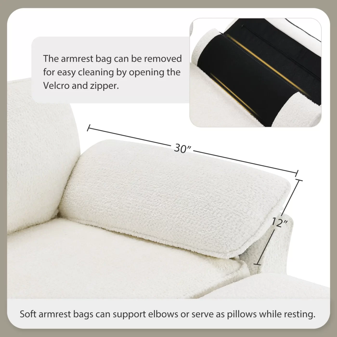 Free Combination Modular Convertible Sectional Sofa Bed Set, 4 Seat Upholstered Sleeper Corner Couch, Deep-Seat Loveseat with Ottoman for Living Room, Office, Apartment,2 Colors