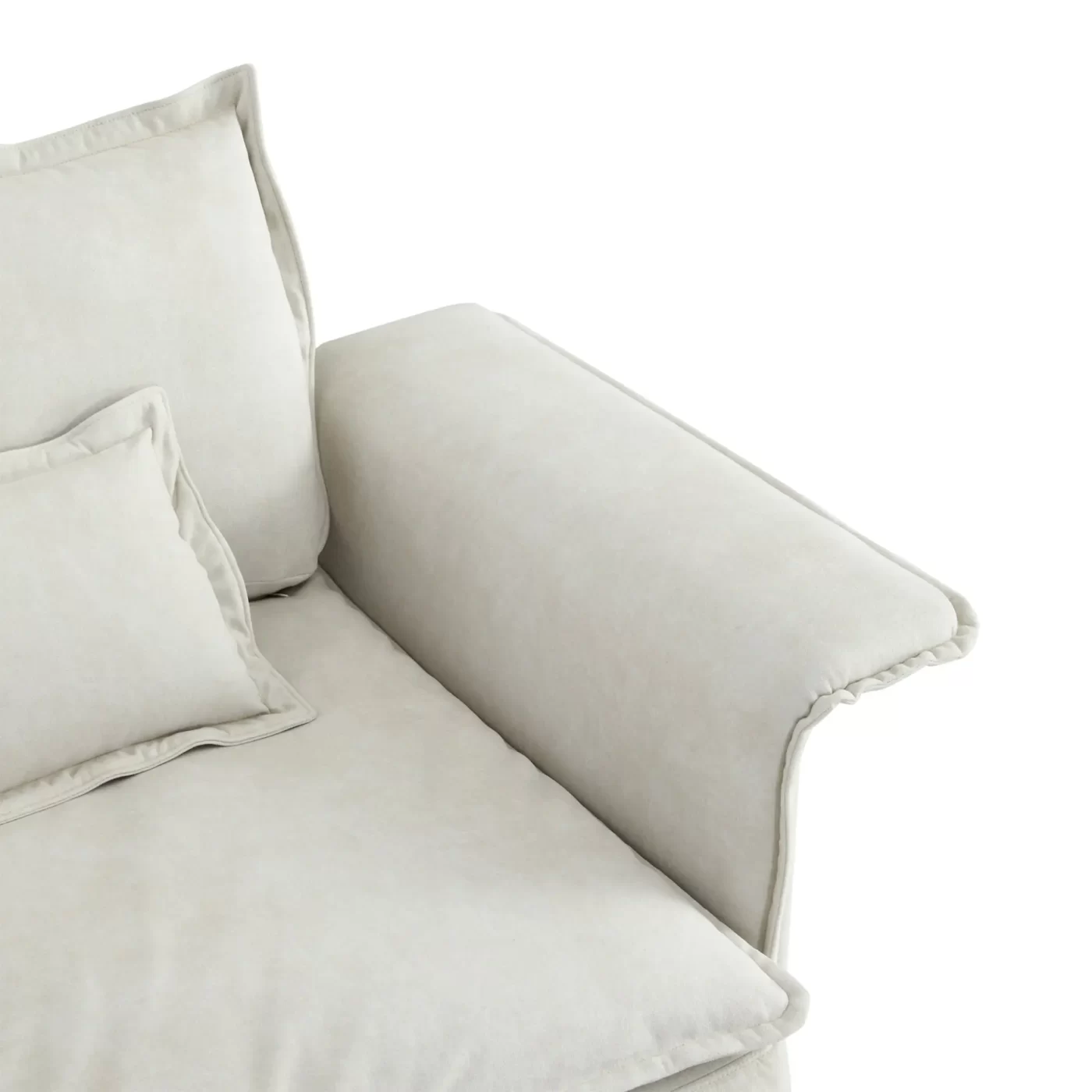 95*66"Oversized Luxury Sectional Sofa with Bentwood Armrests,4 seat Upholstered Indoor Furniture with Double Cushions,L Shape Couch with Ottoman for Living Room,Apartment,3 Colors