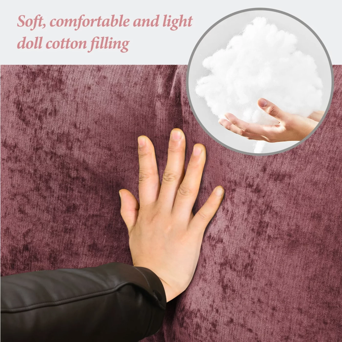 84 "Modern Chenille L-Shaped Sofa with Reversible Lounge,Convertible Sectional Couch Set,4 Seat Indoor Furniture with Reversible Chaise,Fit for Living Room, Apartment(2 Pillows)