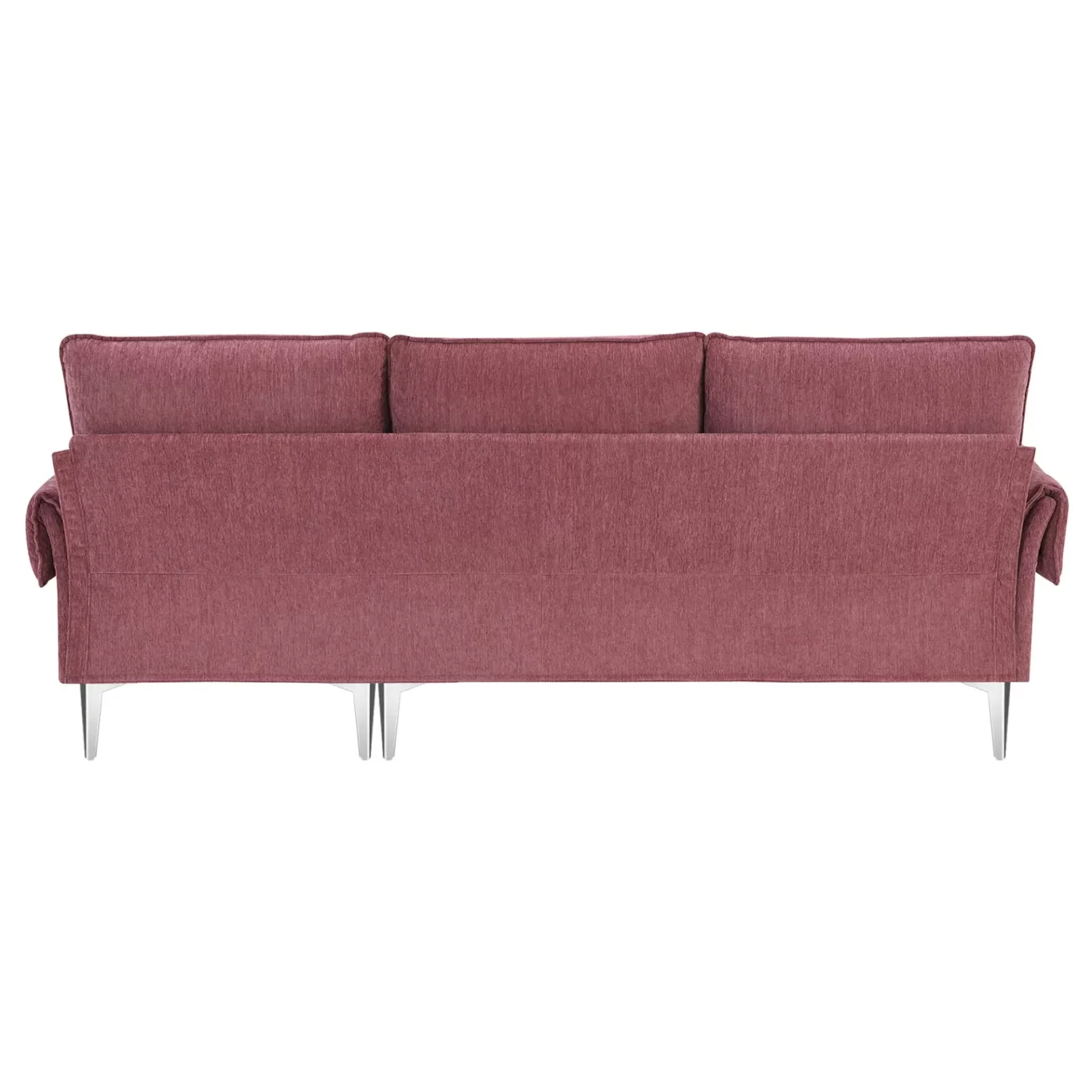 84 "Modern Chenille L-Shaped Sofa with Reversible Lounge,Convertible Sectional Couch Set,4 Seat Indoor Furniture with Reversible Chaise,Fit for Living Room, Apartment(2 Pillows)