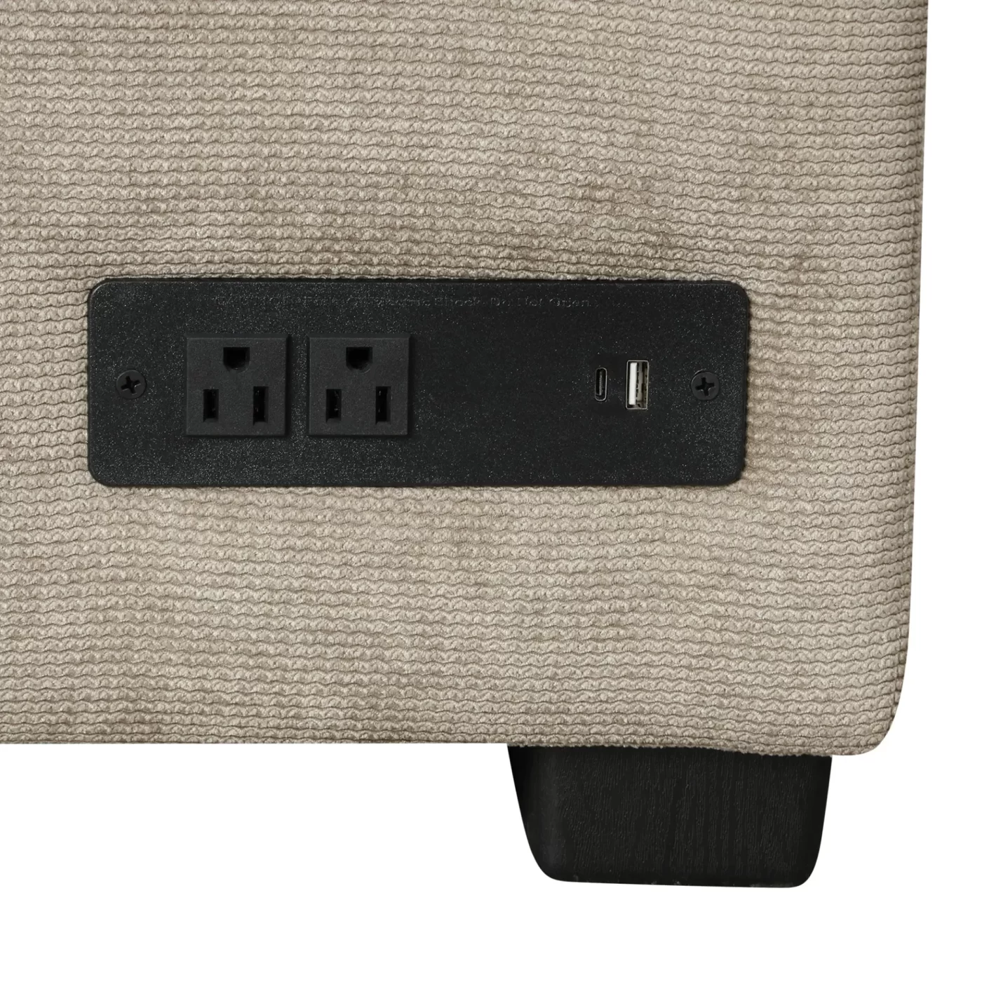 82.6" L-shape Sofa Bed Pull-out Sleeper Sofa with Wheels, USB Ports, Power Sockets for Living Room , Khaki