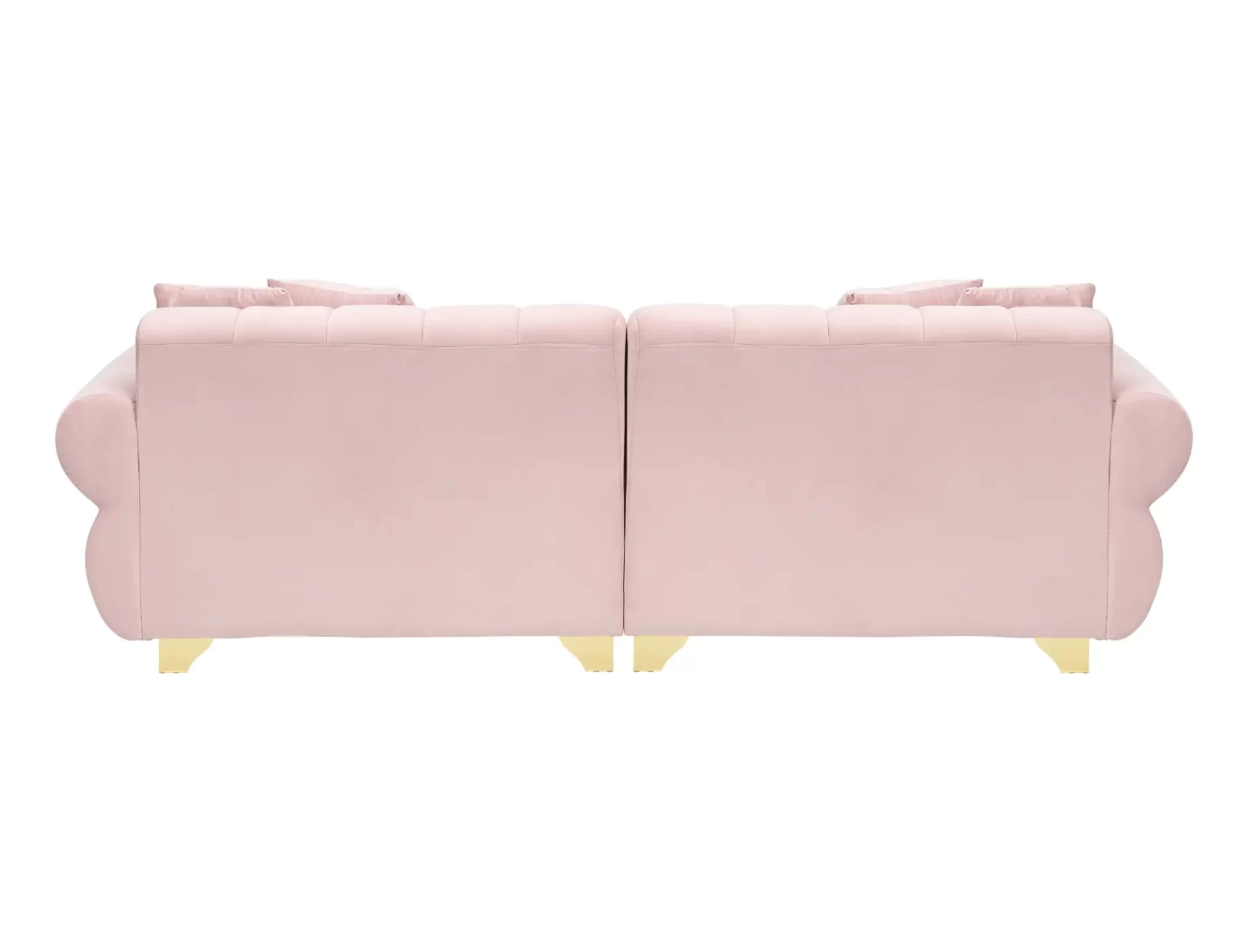 89-inch spring-wrapped cushions, 3 flannelette sofas, stylish metal feet and 4 throw pillows make for a modern living room bedroom