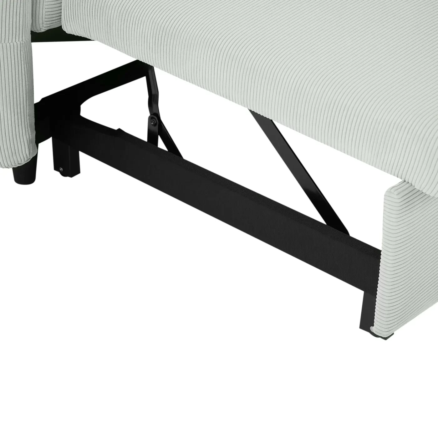 57.48" Pull-out Sofa Bed Convertible Couch 2 Seat Loveseat Sofa Modern Sleeper Sofa with Two Throw Pillows and USB Ports for Living Room, Light Grey-Green(Old Sku:WF317760AAE)