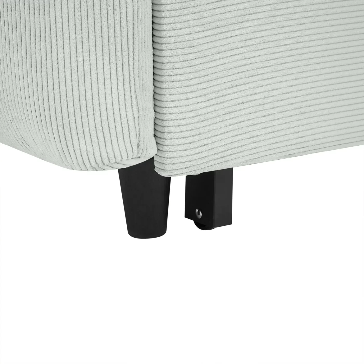 57.48" Pull-out Sofa Bed Convertible Couch 2 Seat Loveseat Sofa Modern Sleeper Sofa with Two Throw Pillows and USB Ports for Living Room, Light Grey-Green(Old Sku:WF317760AAE)