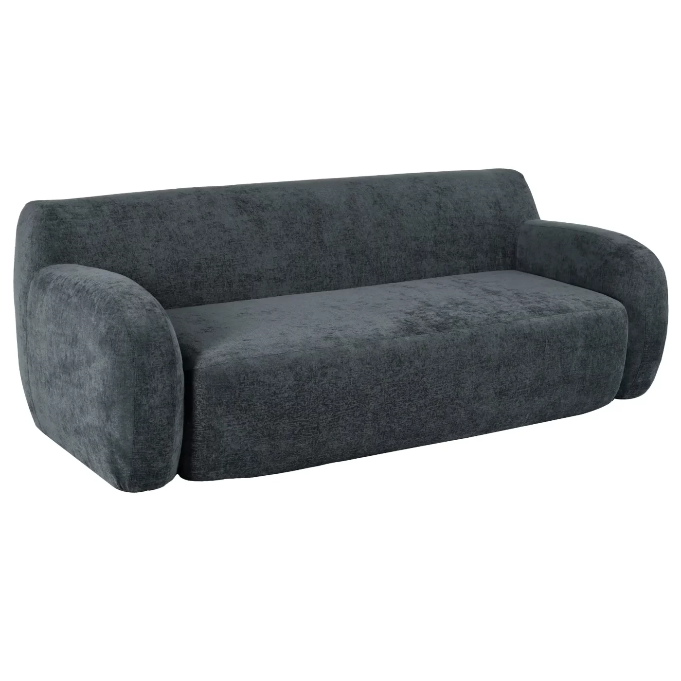 81.5" Minimalist Compression Sofa, Curved Design, 3-Seater Casual Sofa for Living Rooms, Bedrooms, and Apartments