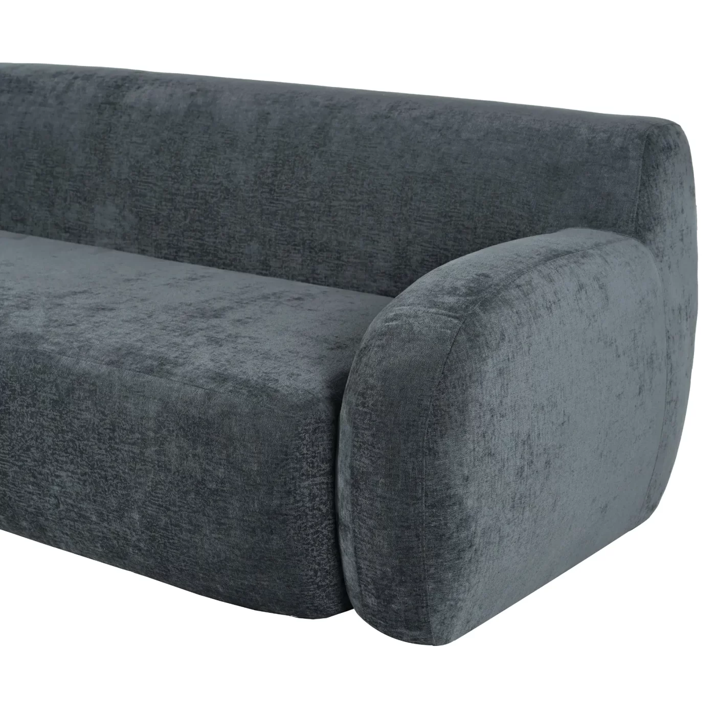 81.5" Minimalist Compression Sofa, Curved Design, 3-Seater Casual Sofa for Living Rooms, Bedrooms, and Apartments