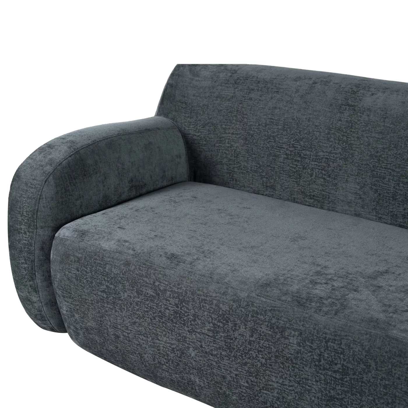 81.5" Minimalist Compression Sofa, Curved Design, 3-Seater Casual Sofa for Living Rooms, Bedrooms, and Apartments