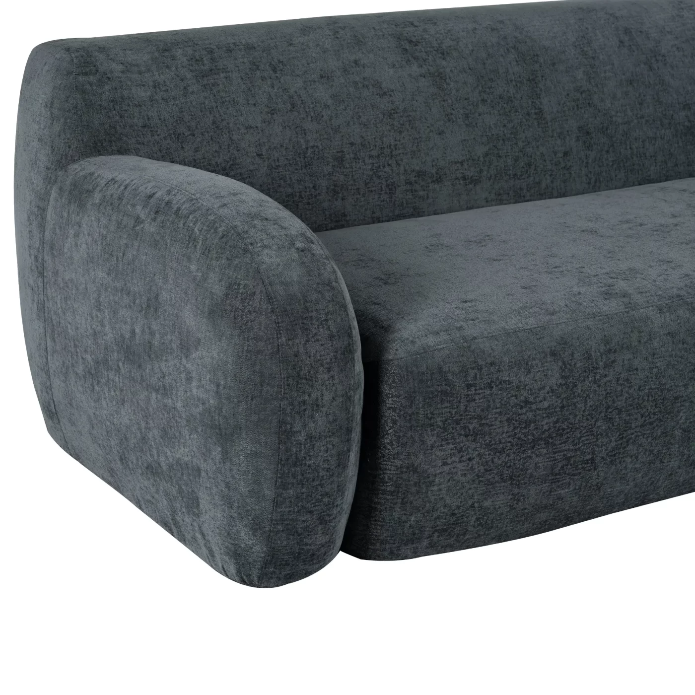 81.5" Minimalist Compression Sofa, Curved Design, 3-Seater Casual Sofa for Living Rooms, Bedrooms, and Apartments