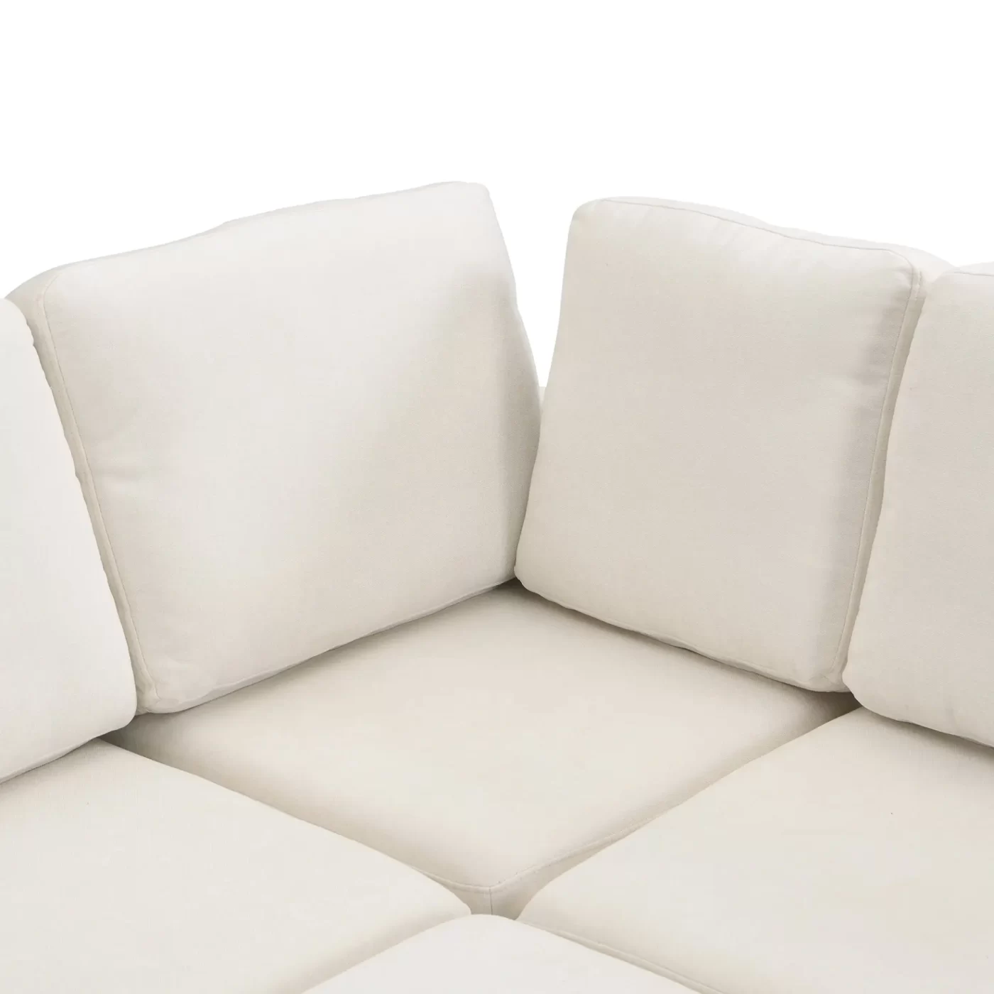 103" Sectional Sofa Couch Sofa Bed U-shaped Sofa with Two Movable Ottoman and Three USB Ports for Living Room, Beige