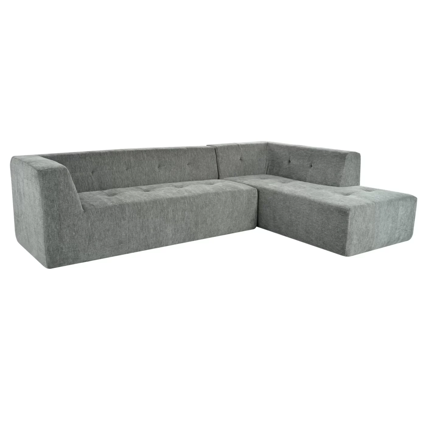 112.2*74" Modular Modular Combination Living Room Sofa Set, Modern Minimalist Sofa, Living Room Upholstered Sofa Bed, Bedroom, 2pcs Computer Free Combination, L-Shaped,Light Gray