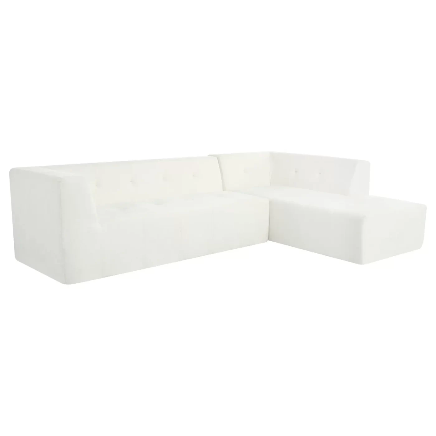 112.2*74" Modular Modular Combination Living Room Sofa Set, Modern Minimalist Sofa, Living Room Upholstered Sofa Bed, Bedroom, 2pcs Computer Free Combination, L-Shaped,Beige