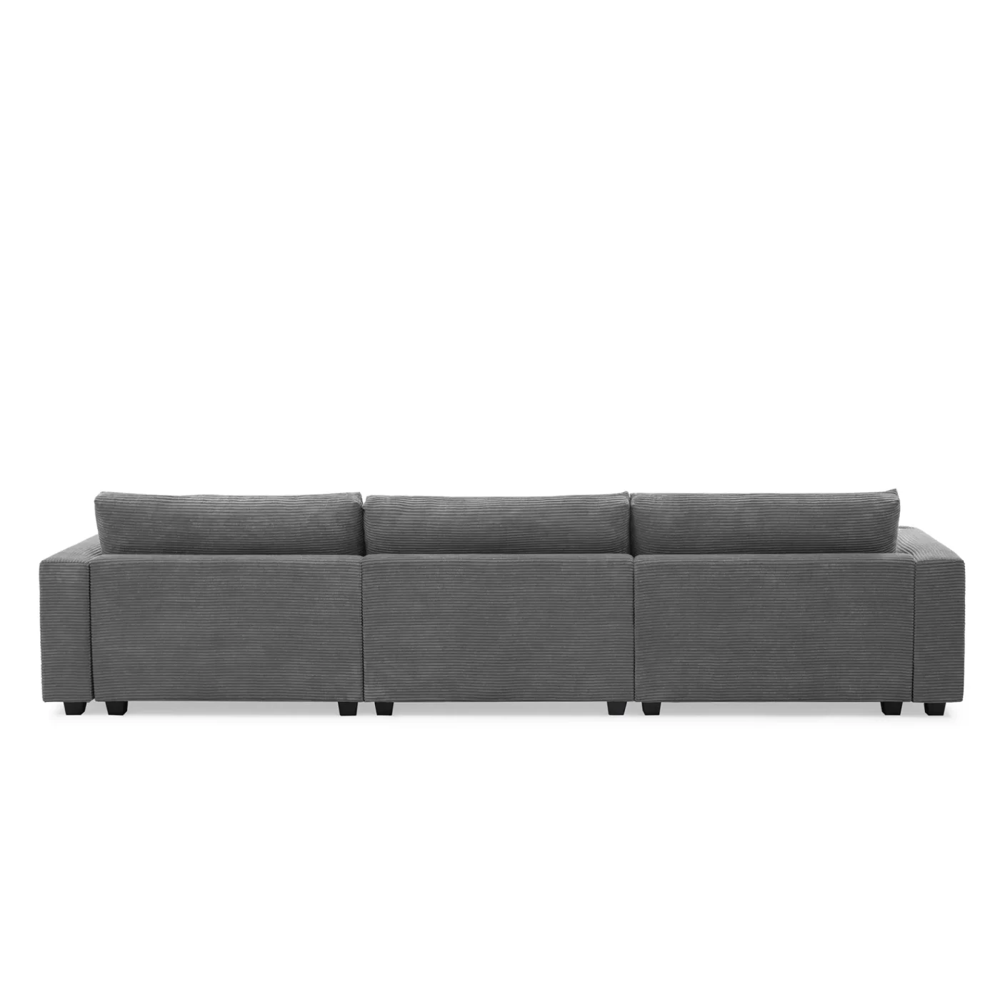 134*54" Oversized Corduroy Sectional Sofa,L Shaped Cloud Couch with USB Charging Port,Cup Holder,Deep and Wide Seat Sofa with 50" Chaise,Comfy Indoor Furniture for Living Room,3 Colors
