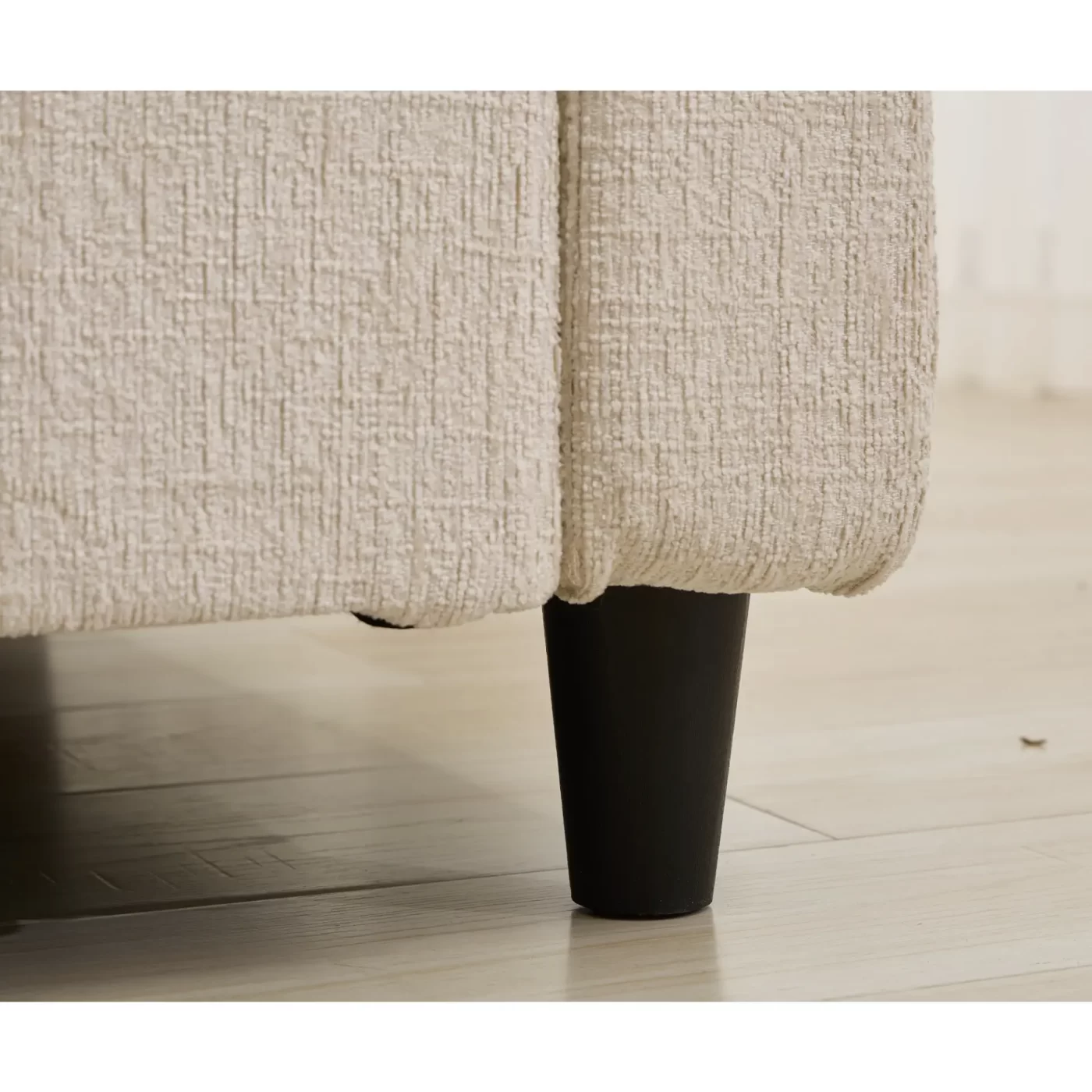 Modular Sectional Couch with Storage Ottoman, U Shaped Sofa, Storage Ottoman,Minimalist ,Convertible Modular Sofa,Chenille ,Upholstered,6 Seat,Living Room, Beige