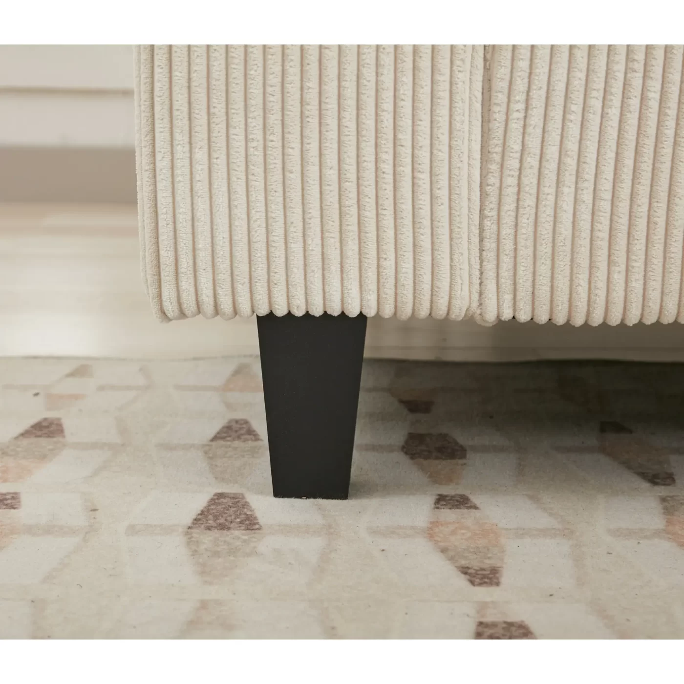 Oversized Modular Sectional Sofa Set, L Shaped Couch,Corduroy ,Upholstered,Deep Seat,,5 Seat,5 Throw pillow and 6 back cushion,Living Room, Apartment ,Beige