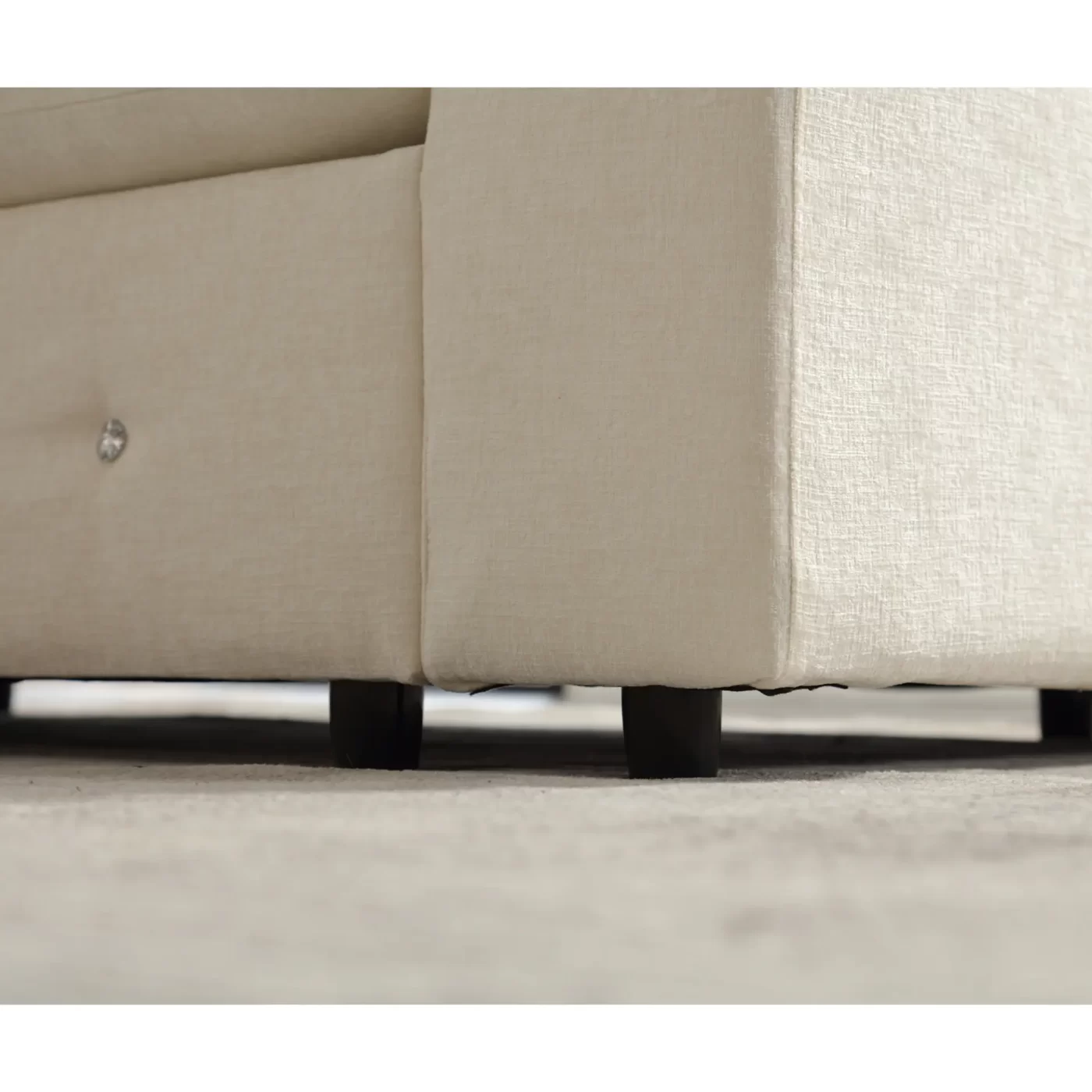 110.75" Sectional Sofa,Oversized modular sofa,Chaise Storage, Modern U Shaped Couch , Upholstered Sofas,Chenille,Crystal button , Living Room, Apartment, Beige