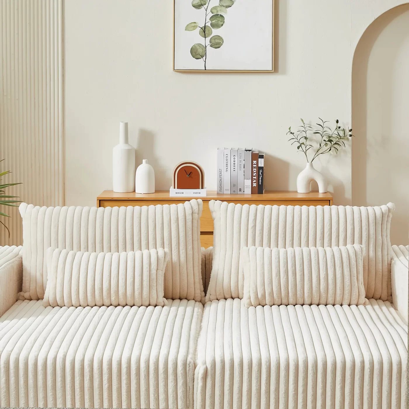 87" Oversized Sectional Lounge Chaise,No Assembly Required,Cloud Plush Loveseat with Reclining Sofa Bed,Fluffy Modern Sleeper Chair for Indoor Living Room Bedroom