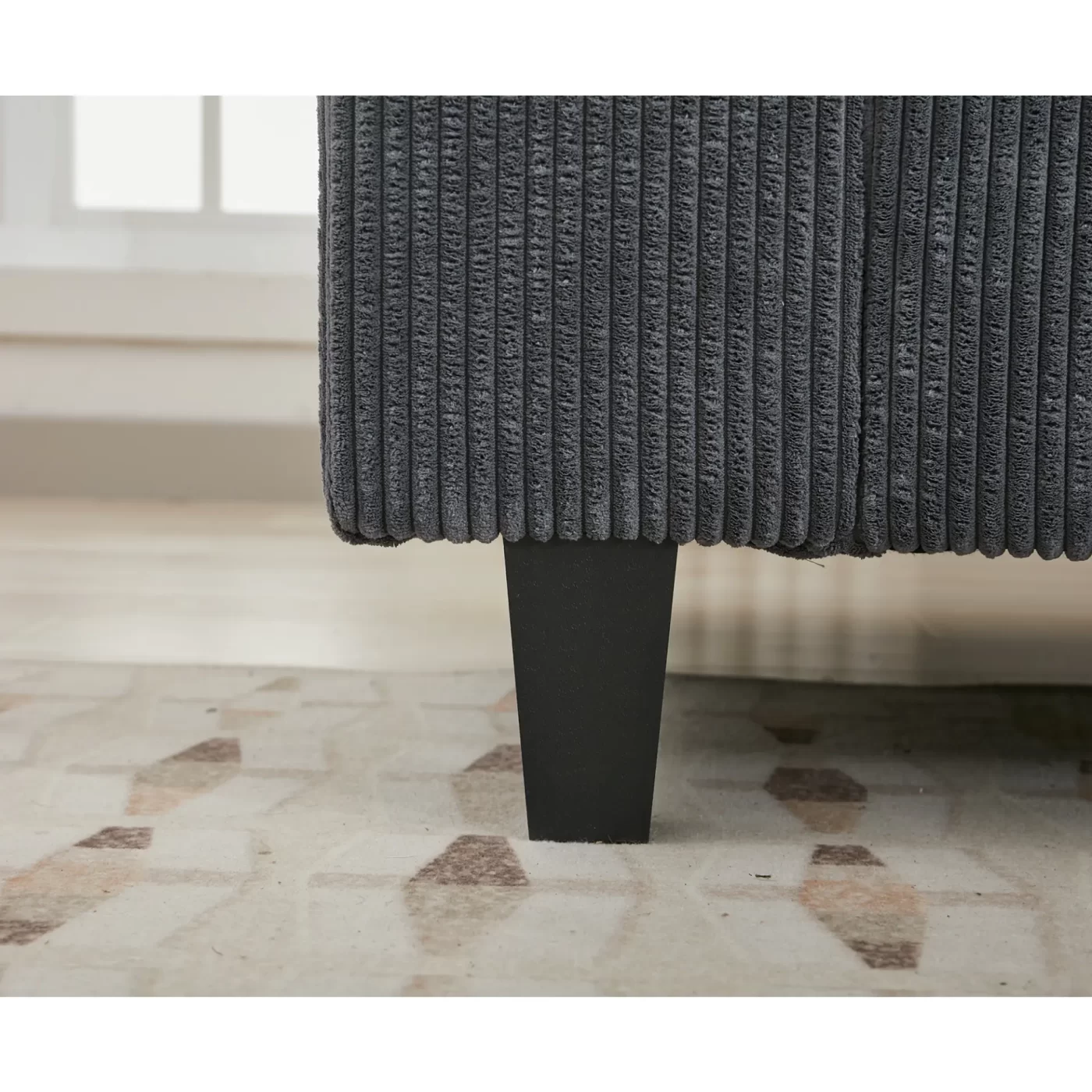 Oversized Modular Sectional Sofa Set, L Shaped Couch,Corduroy ,Upholstered,Deep Seat,,5 Seat,5 Throw pillow and 6 back cushion,Living Room, Apartment , Gray