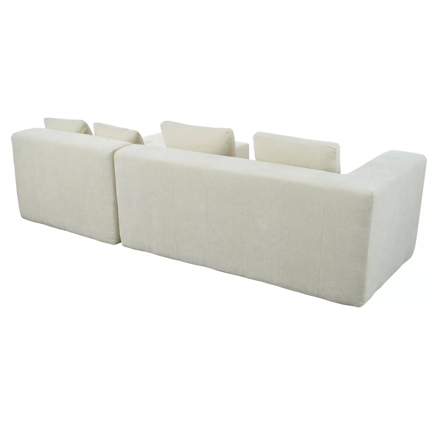 Modern Large Removable Modular Sofa, 3-Piece Set with Free Combination, Includes 4 Cushions, Ideal for Living Room, Bedroom, Apartment
