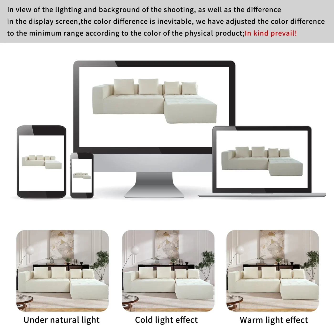 Modern Large Removable Modular Sofa, 3-Piece Set with Free Combination, Includes 4 Cushions, Ideal for Living Room, Bedroom, Apartment