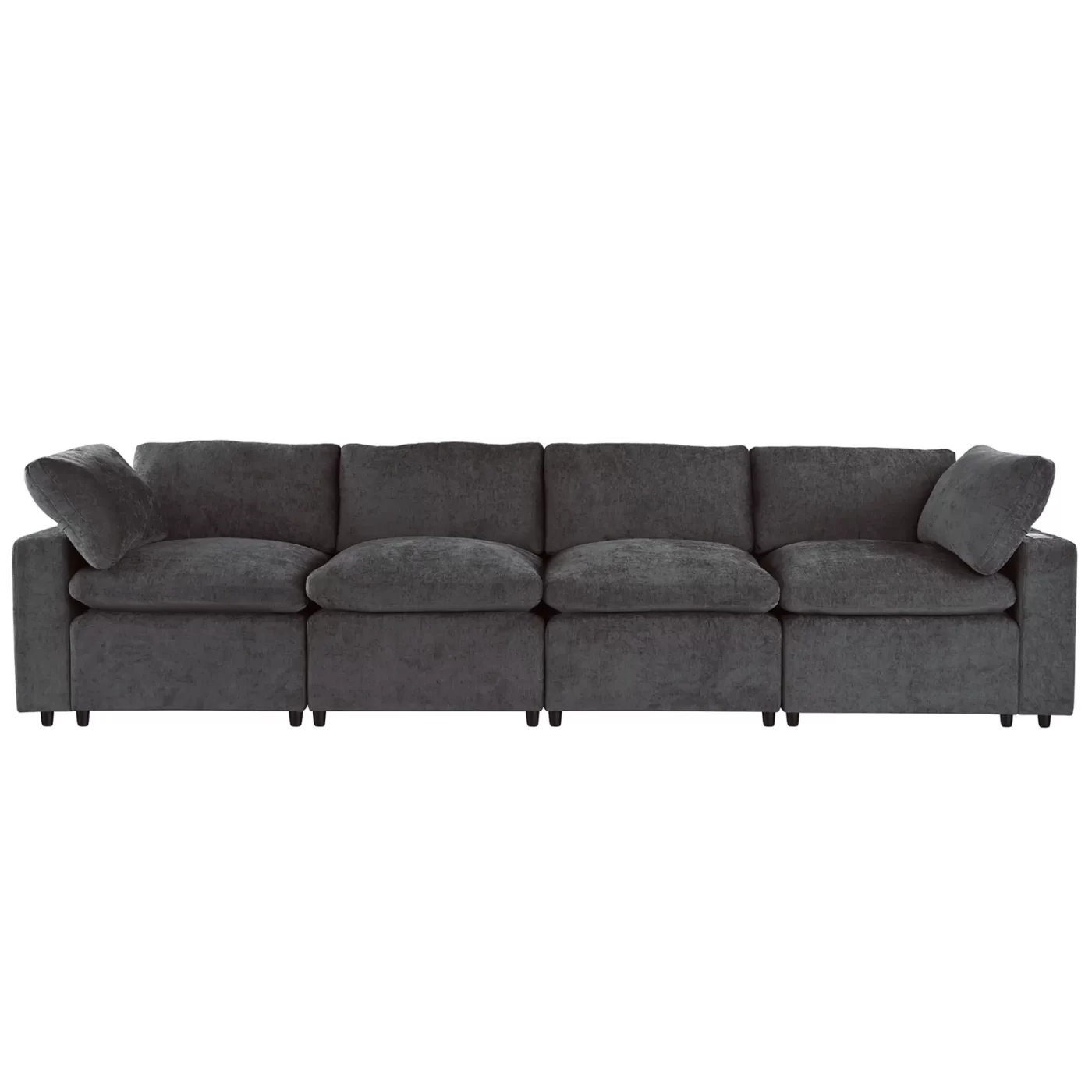 Upholstered Modular Sofa with with Storage Space, USB Charge Ports,Wireless Charging and Built-in Bluetooth Speaker in Arm,Sectional sofa for Living Room Apartment.[old sku:WY000317AAE]