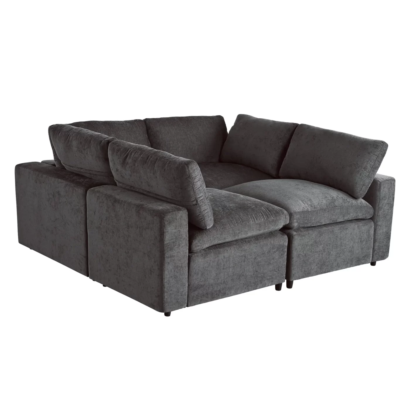 Upholstered Modular Sofa with with Storage Space, USB Charge Ports,Wireless Charging and Built-in Bluetooth Speaker in Arm,Sectional sofa for Living Room Apartment.[old sku:WY000317AAE]