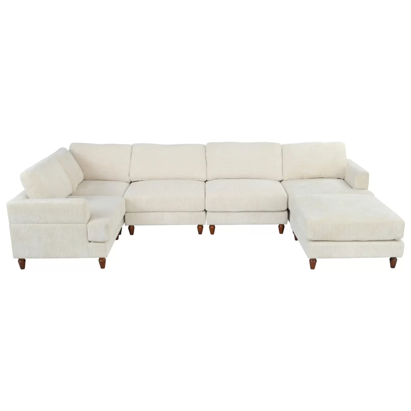 Modular Sectional Sofa with Ottoman L Shaped Corner Sectional for Living Room, Office, Spacious Space(old sku: WY000373AAA)