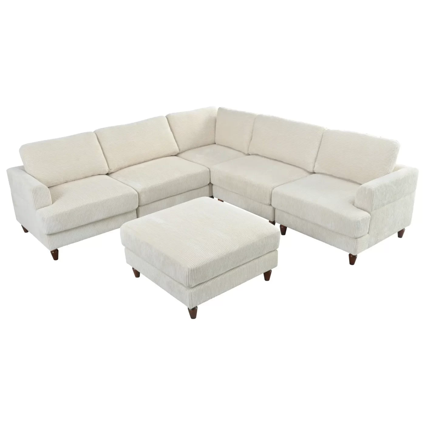 Modular Sectional Sofa with Ottoman L Shaped Corner Sectional for Living Room, Office, Spacious Space(old sku: WY000373AAA)