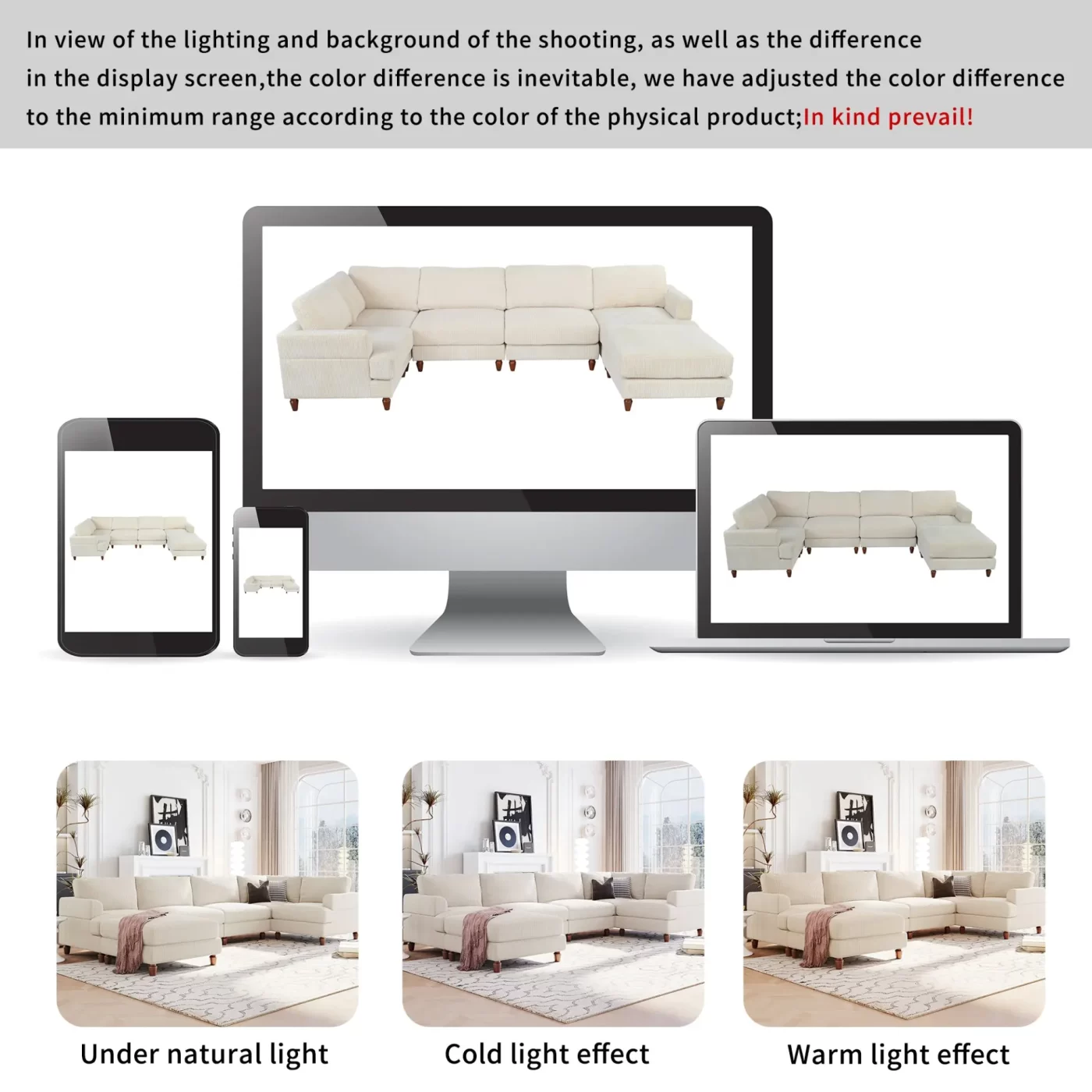Modular Sectional Sofa with Ottoman L Shaped Corner Sectional for Living Room, Office, Spacious Space(old sku: WY000373AAA)
