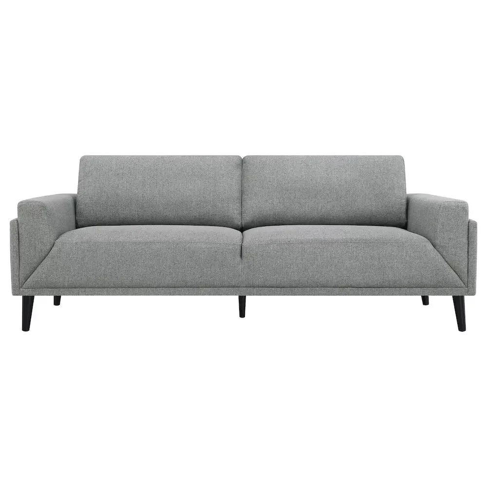 Rilynn 2-piece Upholstered Track Arm Sofa Set Grey