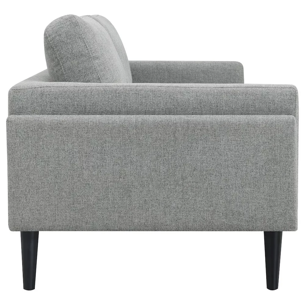 Rilynn 2-piece Upholstered Track Arm Sofa Set Grey