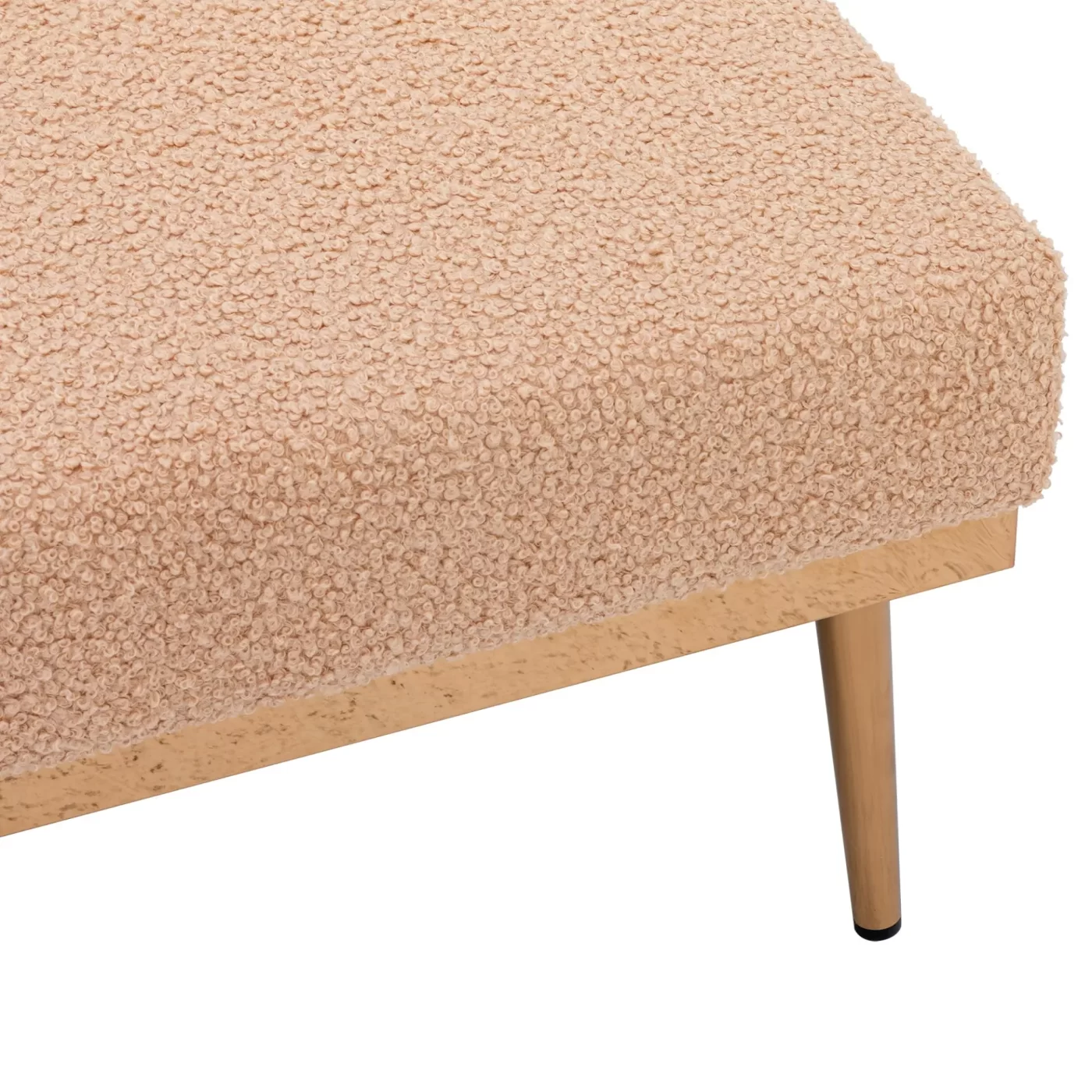 fashionable and classic style chaise lounge chair / accent chair for Living Room, bedroom (Camel Teddy )