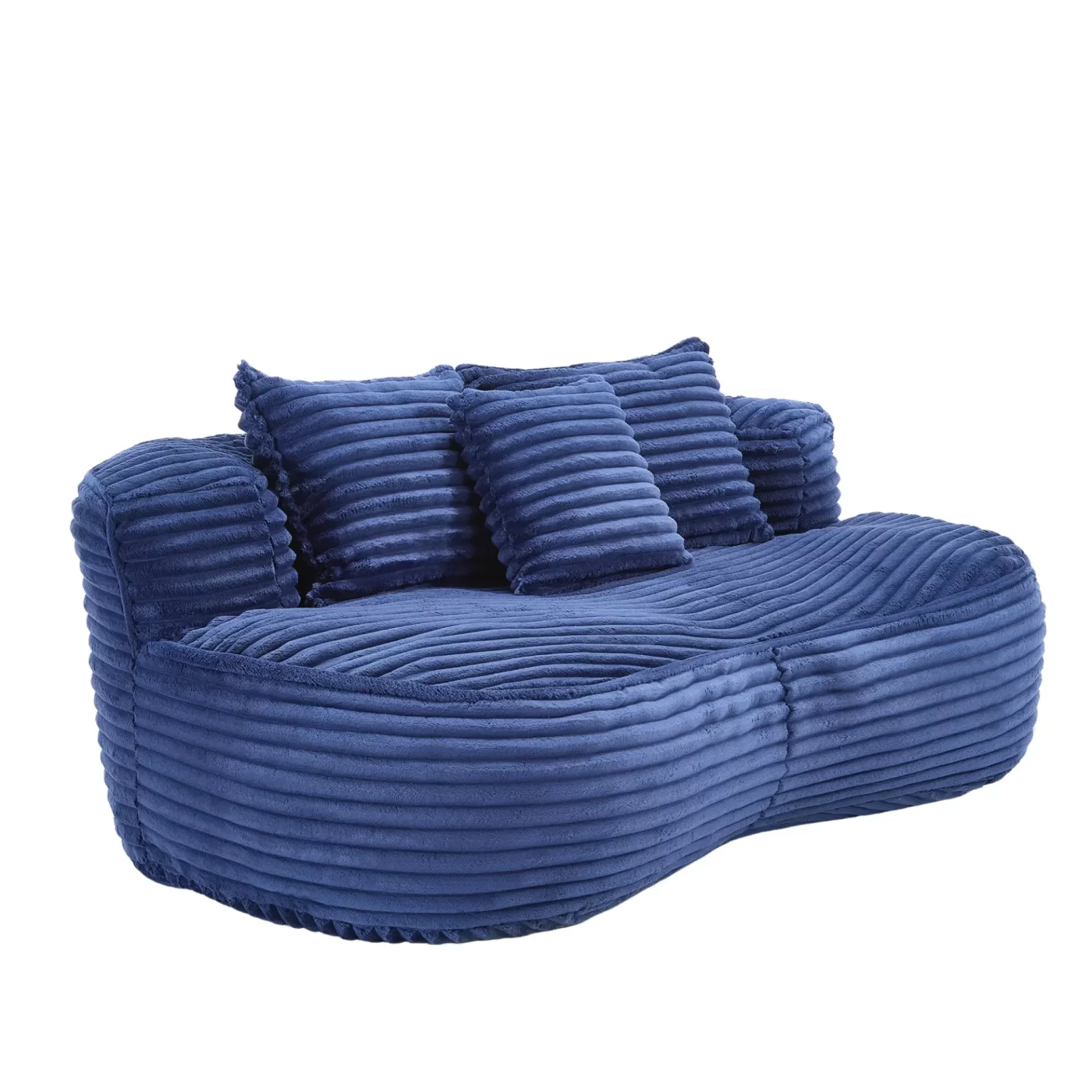 Bean Bag sofa Lazy Sofa Durable Comfort Lounger High Back Bean Bag Chair Couch for Adults and Kids, Indoor & Outdoor, Accent Floor Soft Lounge Chair (Navy)