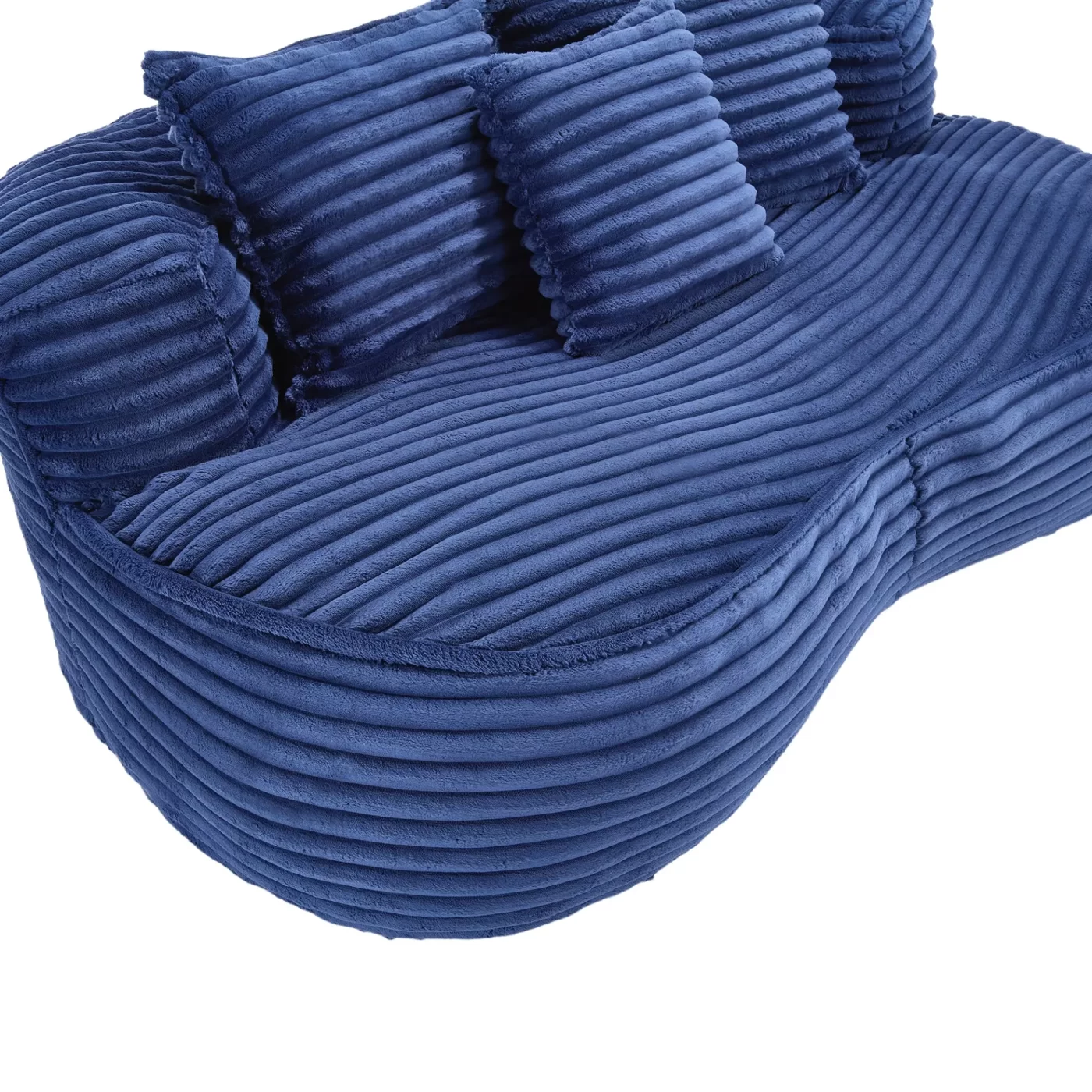Bean Bag sofa Lazy Sofa Durable Comfort Lounger High Back Bean Bag Chair Couch for Adults and Kids, Indoor & Outdoor, Accent Floor Soft Lounge Chair (Navy)