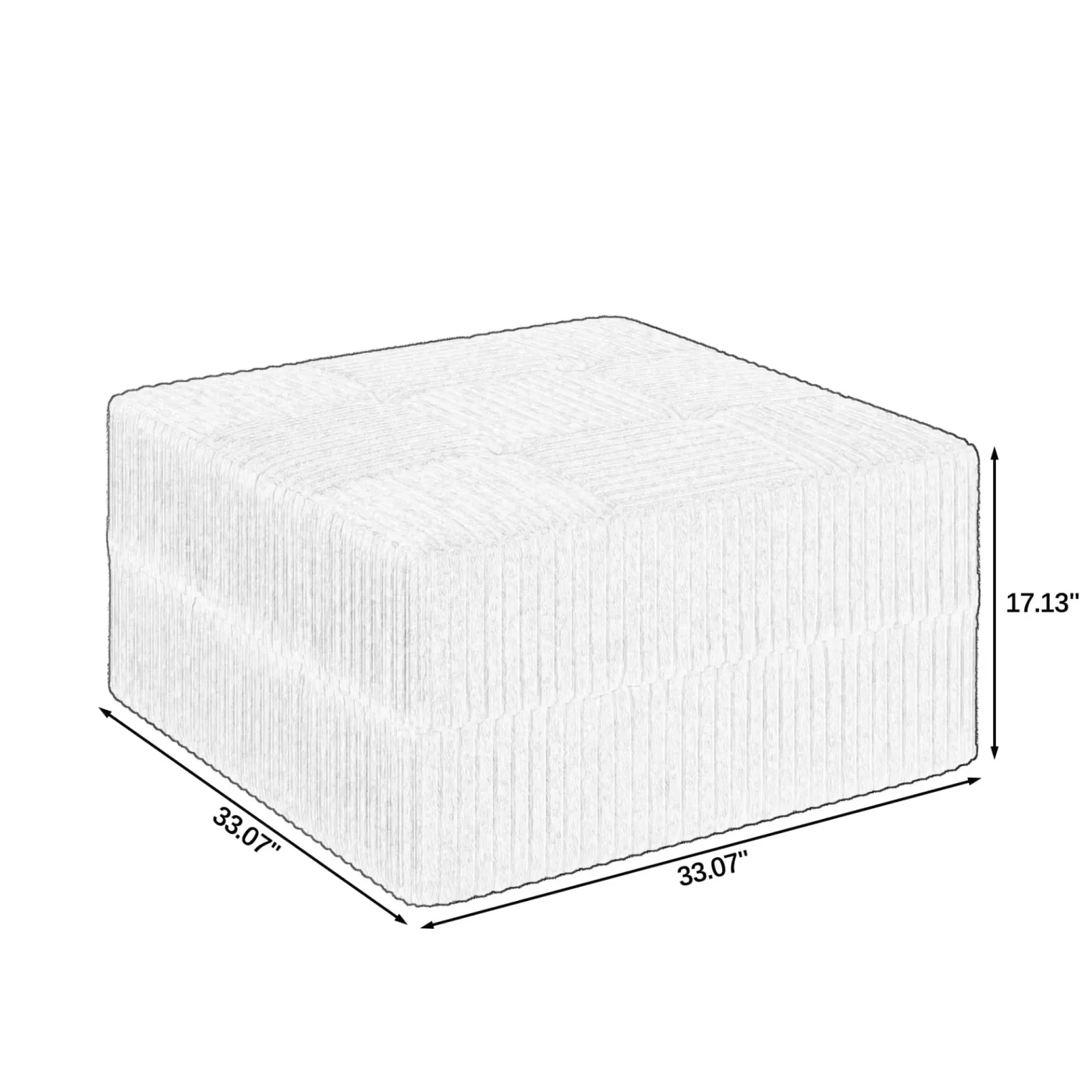 U shape Modular Sectional Sofa, Compressed Sectional Sofa Modern Minimalist Style Corduroy Couch, Sleeper Sofa for Living Room, Bedroom, Comfy Compressed Sofa Couch Space-Efficient Design-GREEN