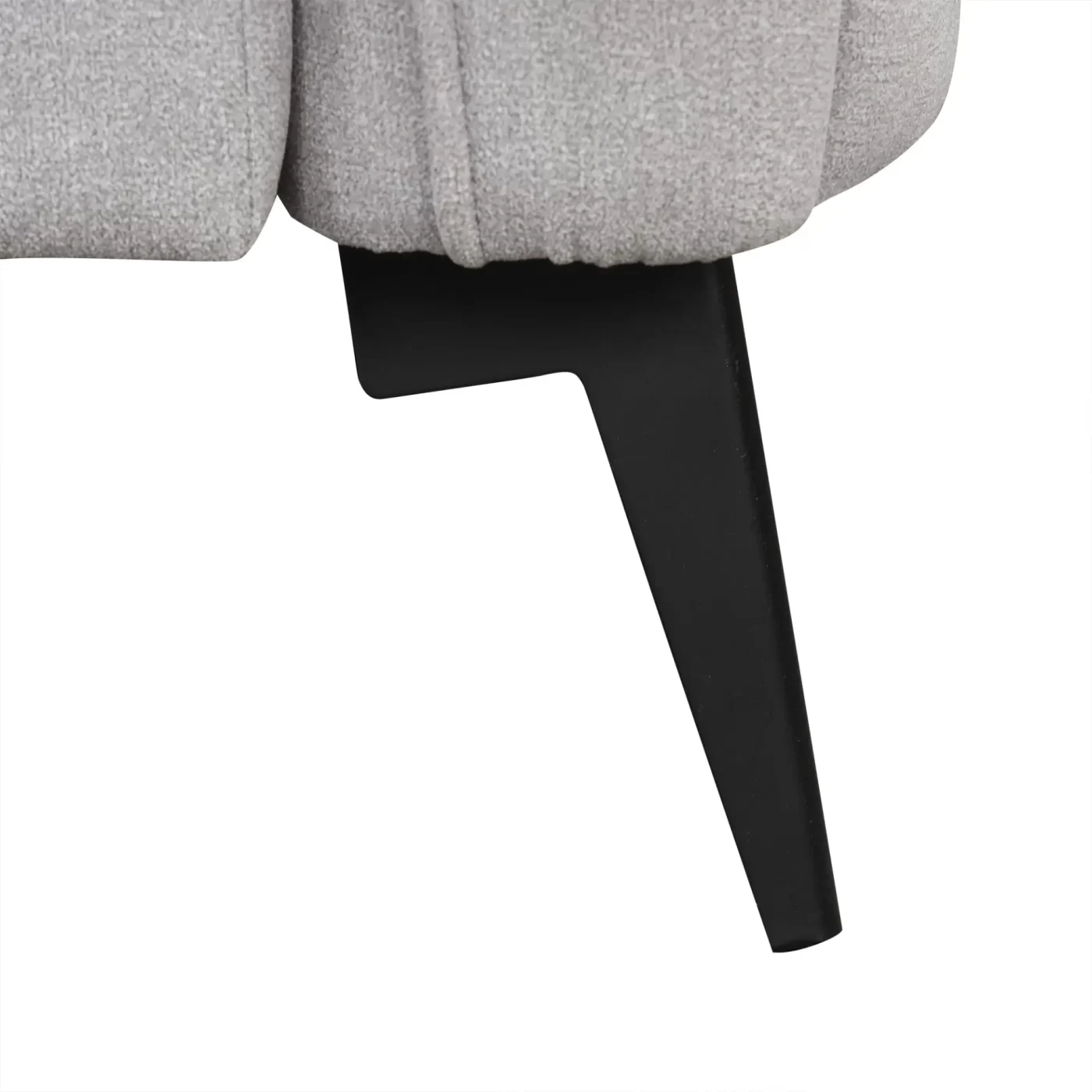 111' Upholstered 3-seater Sofa Curved Sofa Couch with Two Printed Pillows for Living Room, Gray