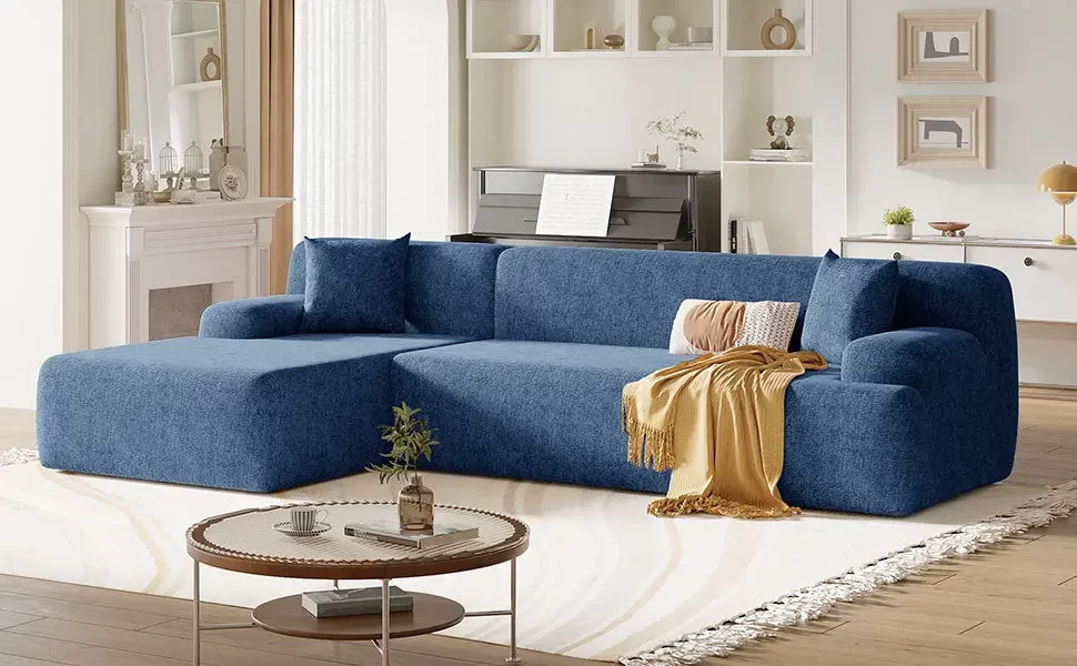 Modern Large L-Shape Modular Sectional Sofa for Living Room, Bedroom, Salon, 2 Piece Free Combination, Simplified Style(old sku:WY000356AAC)