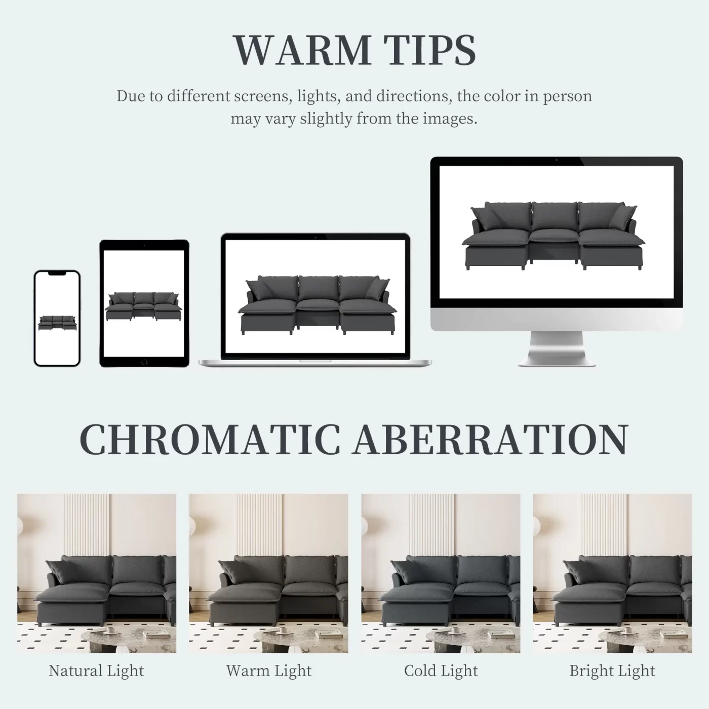 Chenille Sectional Sofa with Ottoman,U Shaped Cloud Sleeper Couch Set with Pillows,Free Combination,5 Seat Modular Upholstered Indoor Furniture for Living Room,Bedroom,Apartment,2 Colors