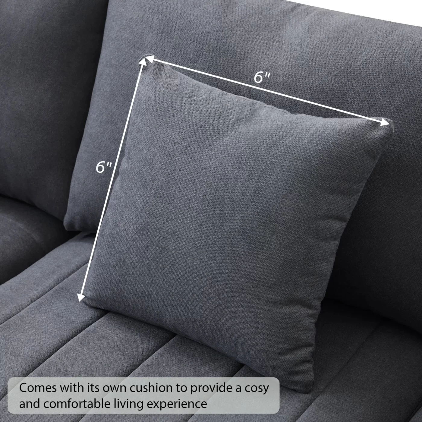 89*79' Modern Modular Sectional Sofa with Deep Seat,Vertical Stripes,5 Seat Corner Couch with Movable Ottoman,Throw Pillows,L-Shaped Comfy Cloud Indoor Furniture for Living Room,Apartment,3 Colors