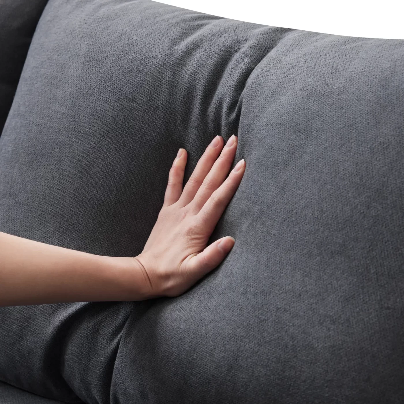 89*79' Modern Modular Sectional Sofa with Deep Seat,Vertical Stripes,5 Seat Corner Couch with Movable Ottoman,Throw Pillows,L-Shaped Comfy Cloud Indoor Furniture for Living Room,Apartment,3 Colors