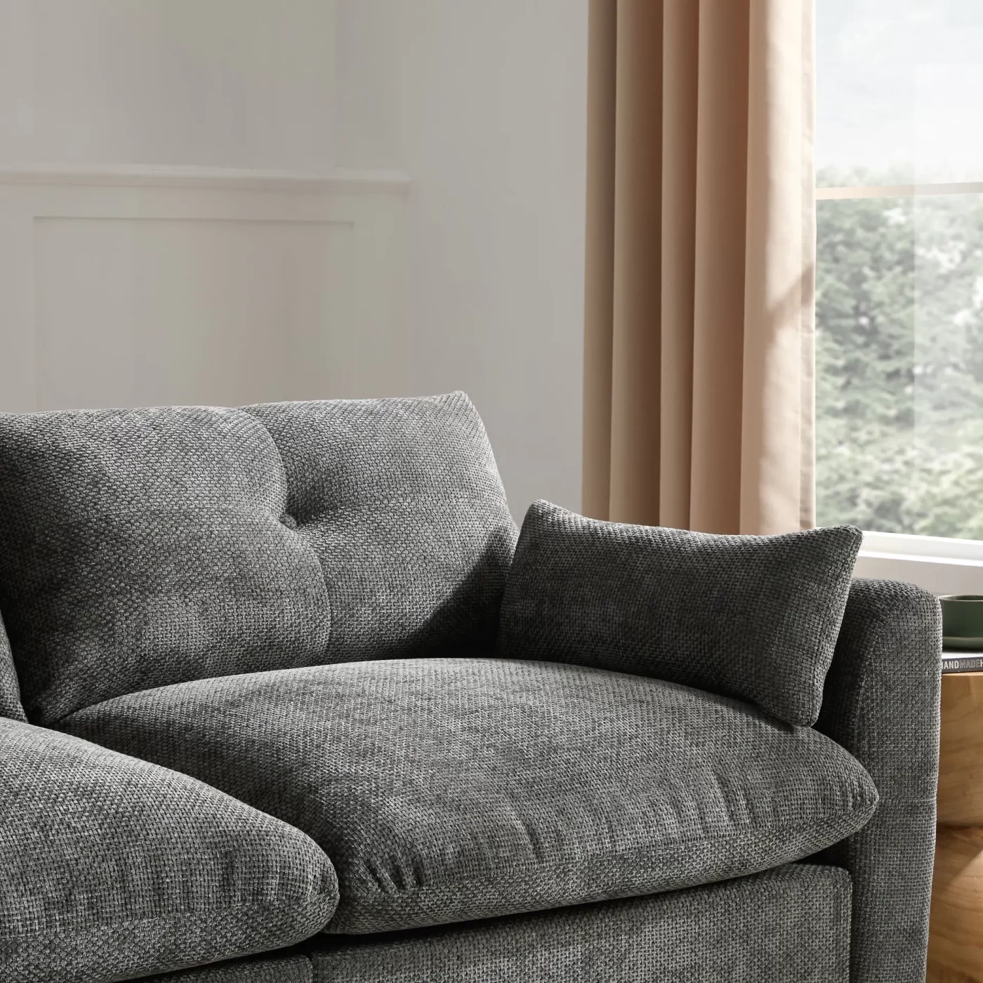 142'' Modular Sectional Sofa with Movable Storage Ottoman and Console,Cup Holder,Wide Seat,6 Seat U Shaped Couch,Oversized Chenille Sofa with USB Charger for Living Room,Apartment,2 Colors