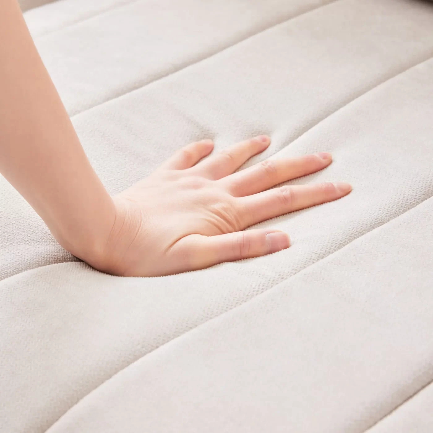 89*79' Modern Modular Sectional Sofa with Deep Seat,Vertical Stripes,5 Seat Corner Couch with Movable Ottoman,Throw Pillows,L-Shaped Comfy Cloud Indoor Furniture for Living Room,Apartment,3 Colors