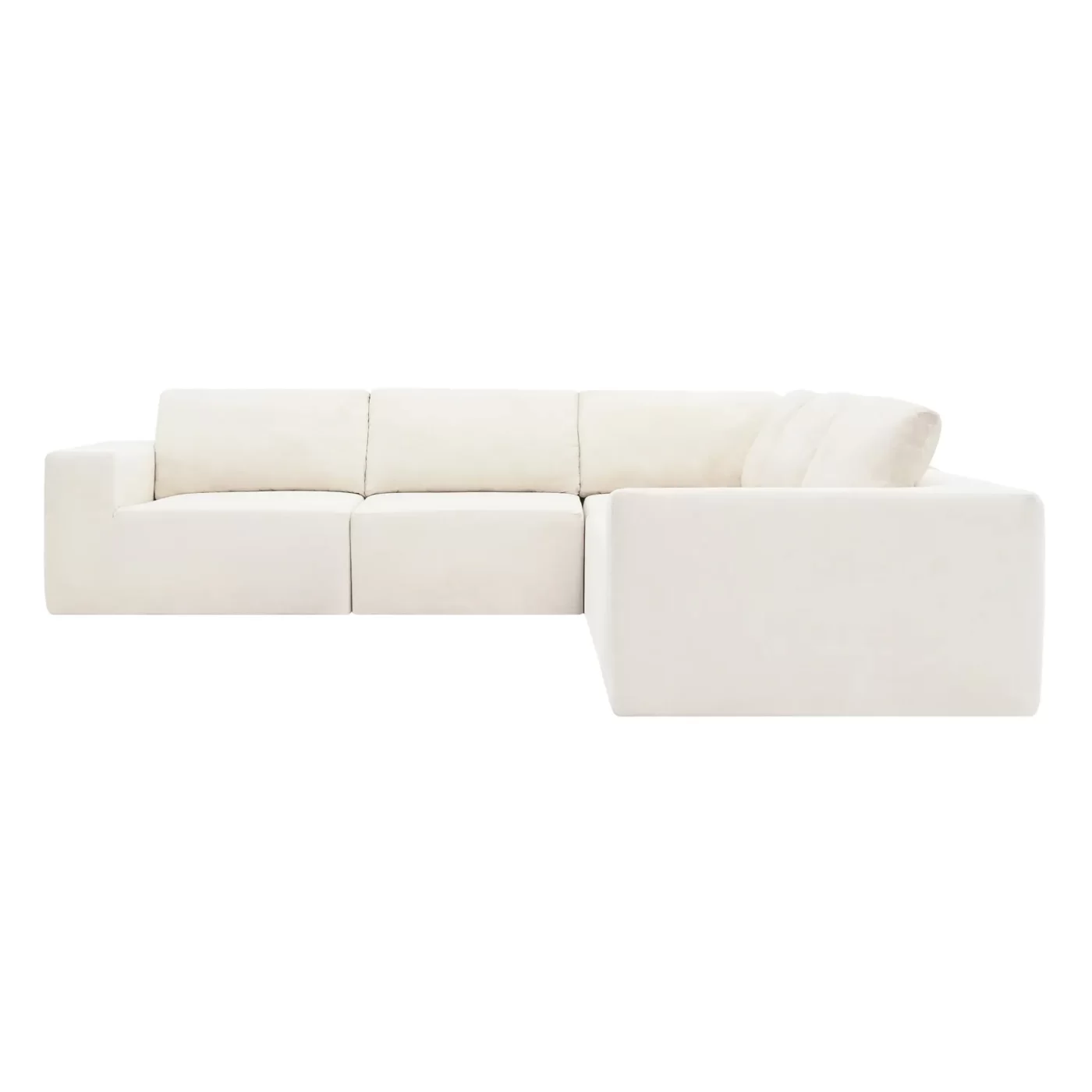 147'Modular Sectional Sofa with Wide Seat,No Assembly Required,Free Combination,L Shaped Couch Set,Cloud Upholstered Indoor Furniture,Minimalist Boneless Sofa for Living Room,Bedroom,3 Colors