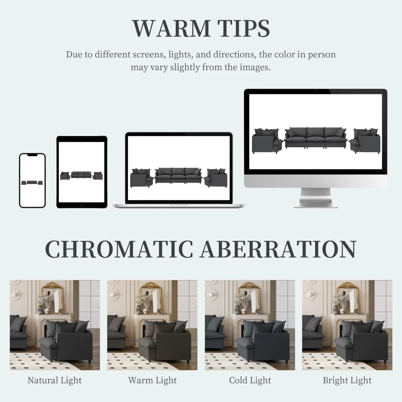 3 Piece Living Room Sofa Set,Modular Chenille Sectional Couch,Upholstered 3 Seater Sofa & 2 Armchairs,5 Seat Indoor Furniture Sets for Office,Bedroom,Apartment,2 Colors