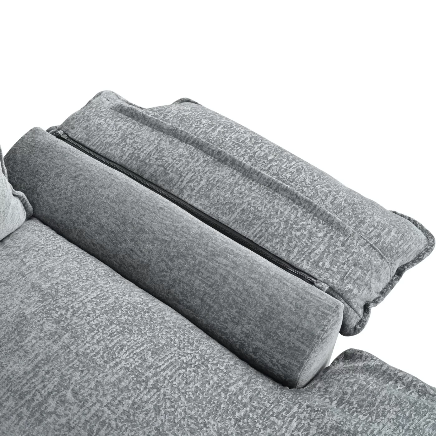 U_STYLE U-Shaped Chenille Sectional Sofa with Adjustable Armrest Pillows - Perfect for Living Rooms, Offices, and Spacious Spaces