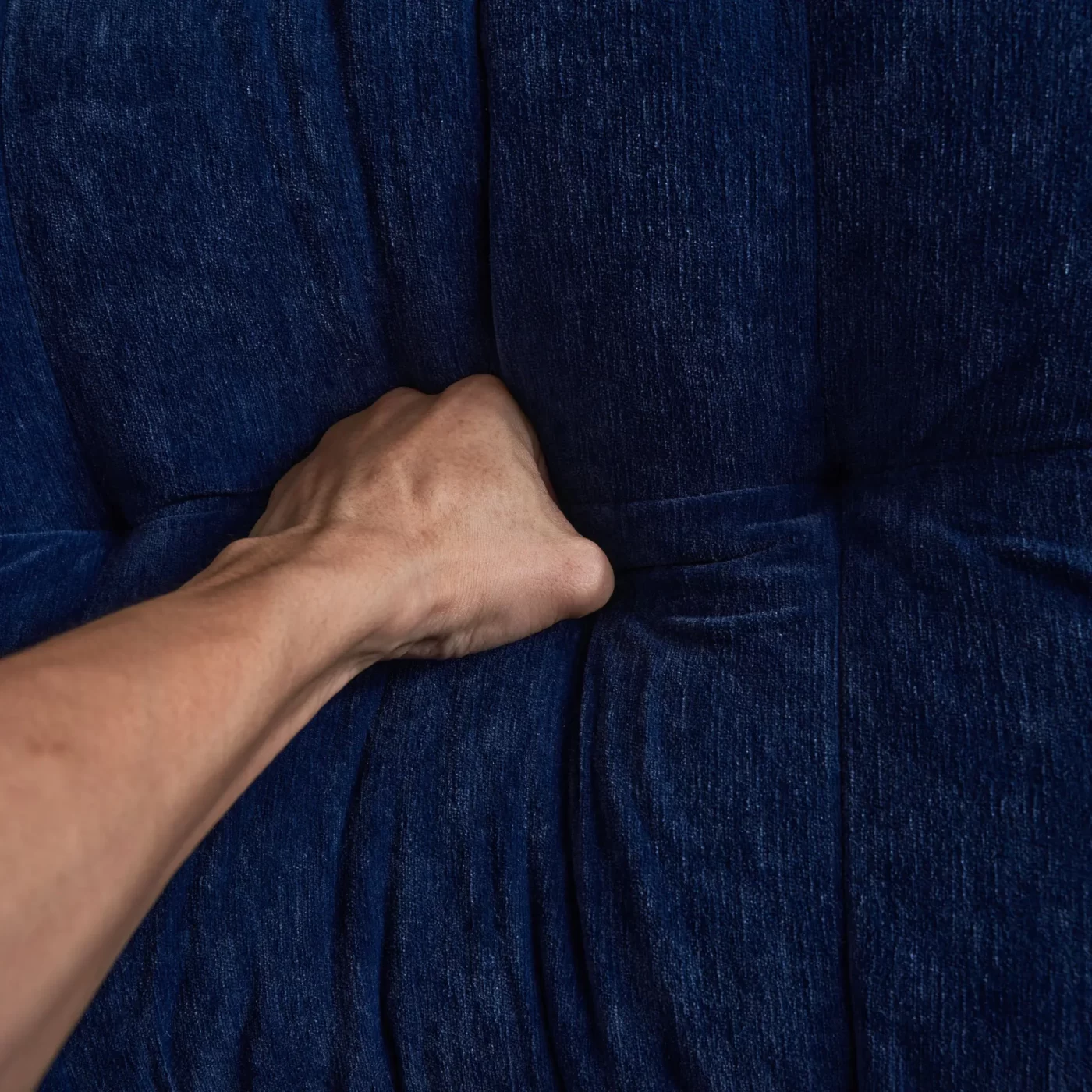 82.6' Modern Sectional Sofas Couches Velvet L Shaped Couches for Living Room, Bedroom , Blue